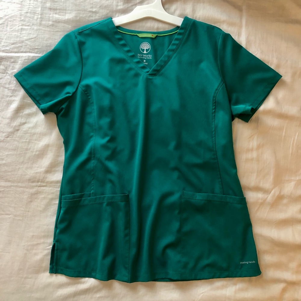 Hunter Green Scrub Top